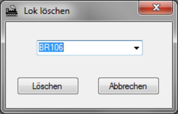 Lok löschen Fenster